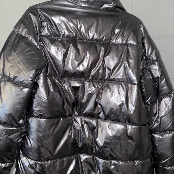 Old Navy Women's Metallic Puffer Jacket - Picture 3 of 3